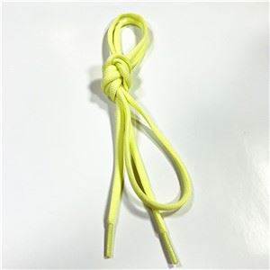 Авальны шнурок поліэфіру з празрыстым наканечнікам